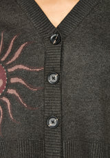 Angela Celestial Jacquard Knit Cardigan