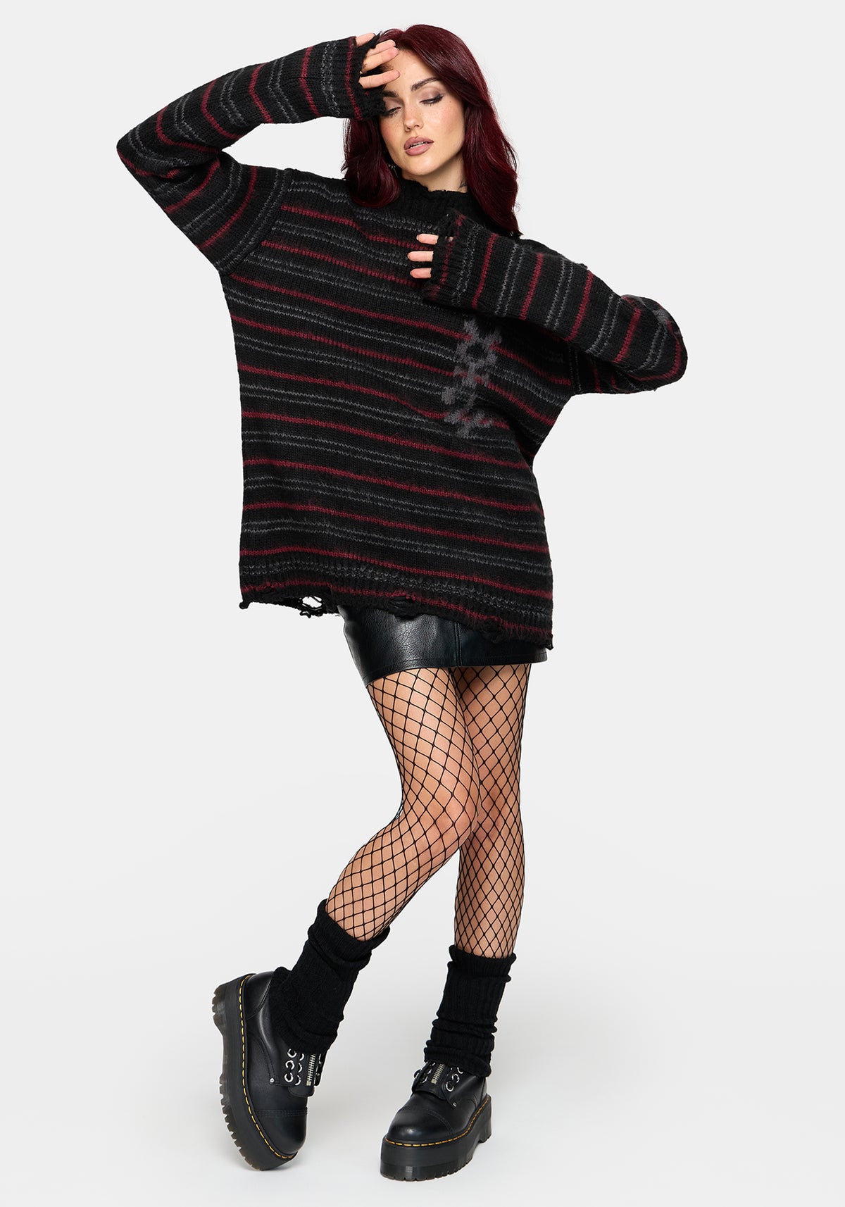 Alani Rune Stripe Jacquard Knit Jumper