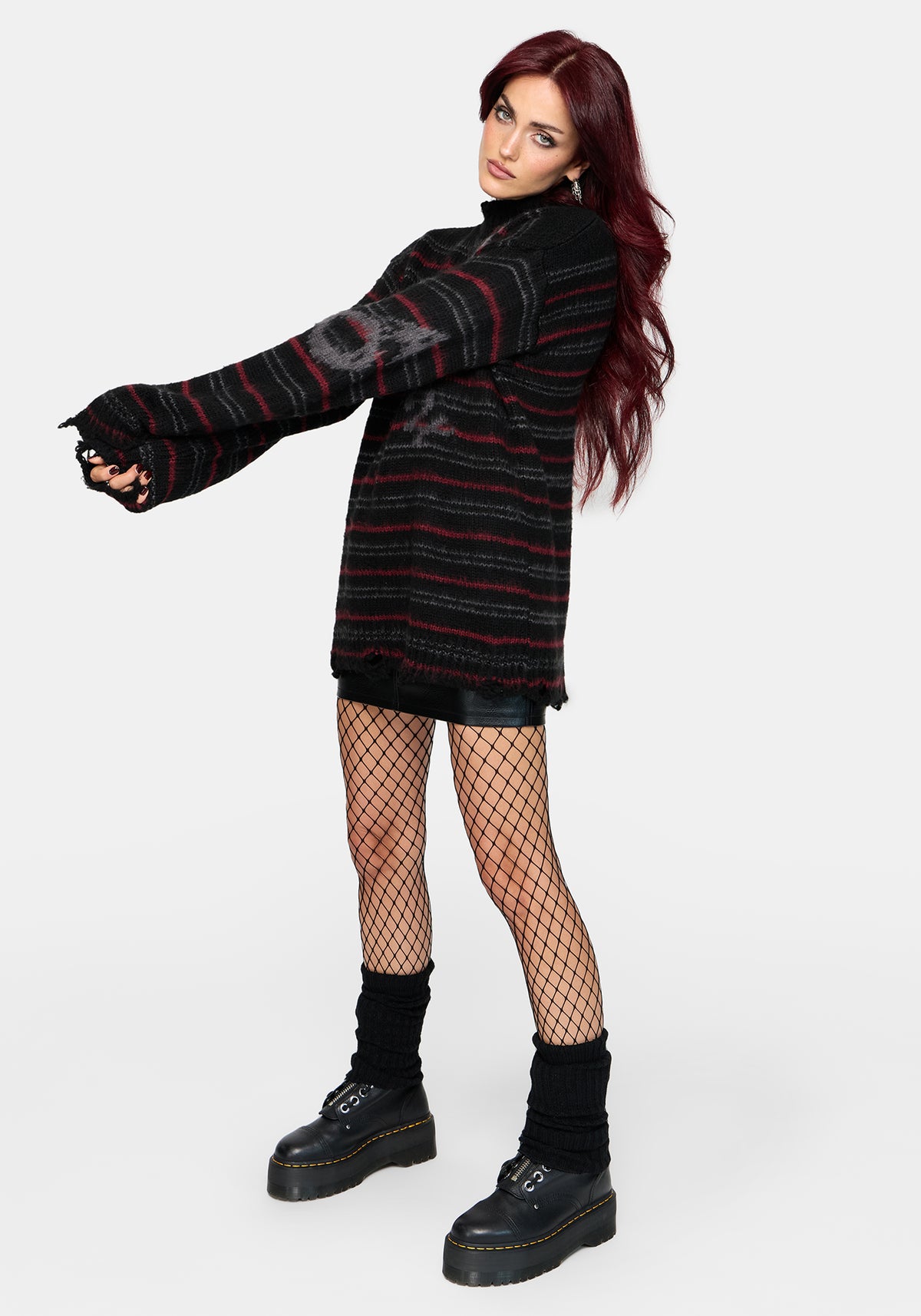 Alani Rune Stripe Jacquard Knit Jumper