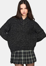 Astra V-Neck Chunky Knit Sweater