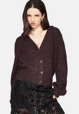 Vallie Hooded Blouson Knit Cardigan