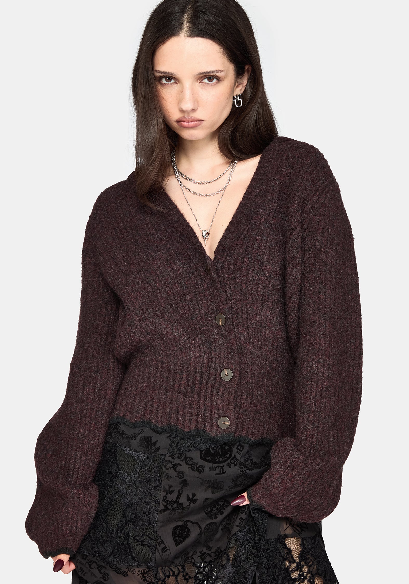 Vallie Hooded Blouson Knit Cardigan