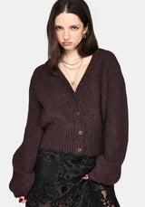 Vallie Hooded Blouson Knit Cardigan
