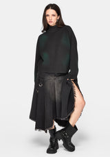 Luvena Batwing Dyed Knit Sweater