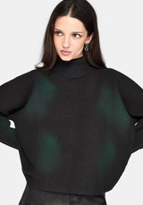 Luvena Batwing Dyed Knit Sweater