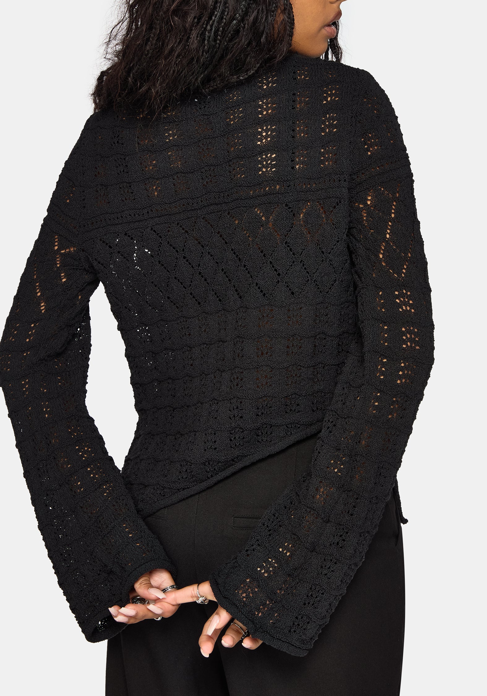 Olesia Asymmetric Knit Sweater