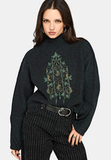 Perla Rat Embroidered Knit Sweater