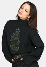 Perla Rat Embroidered Knit Sweater
