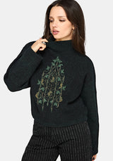 Perla Rat Embroidered Knit Sweater