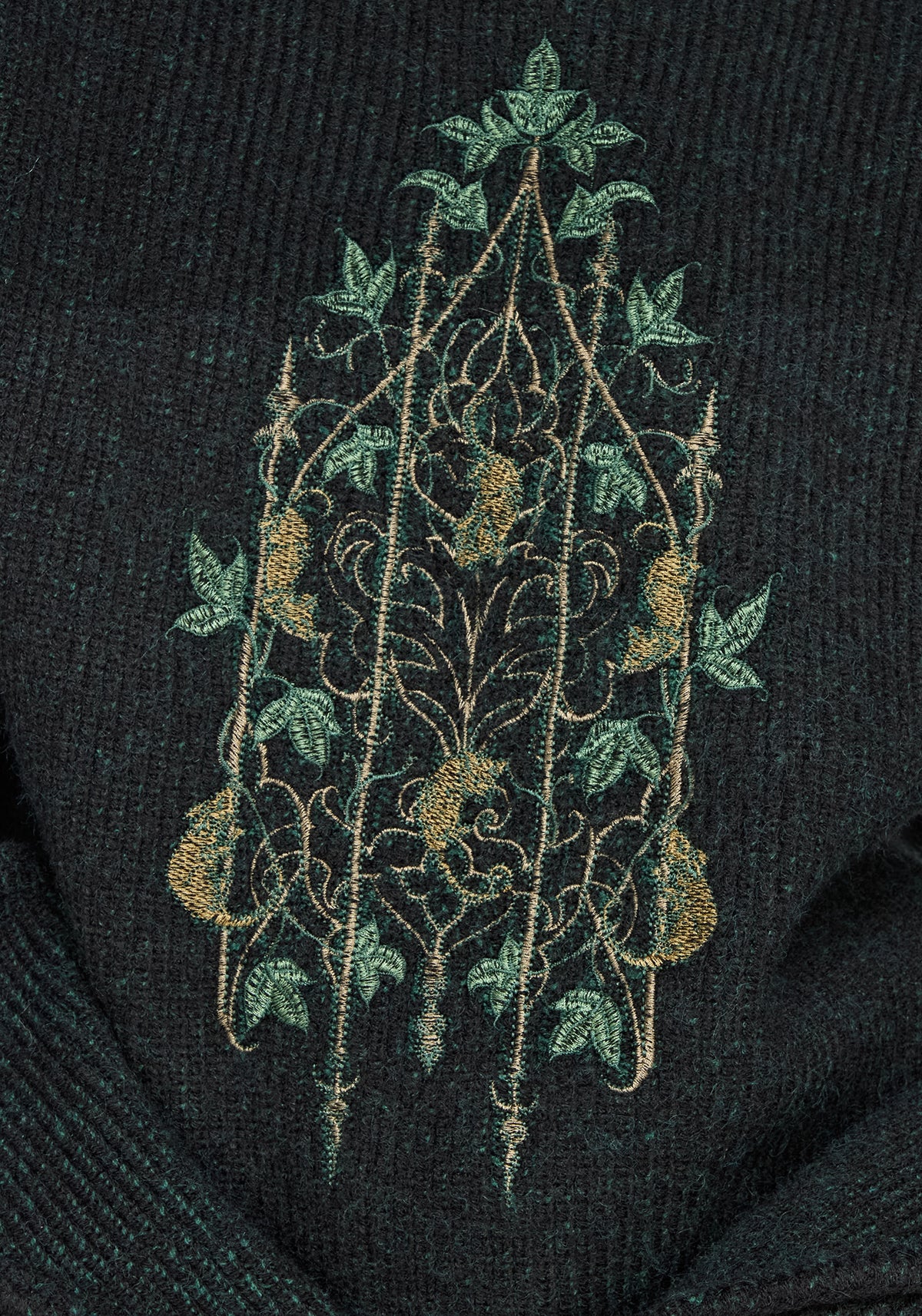 Perla Rat Embroidered Knit Sweater
