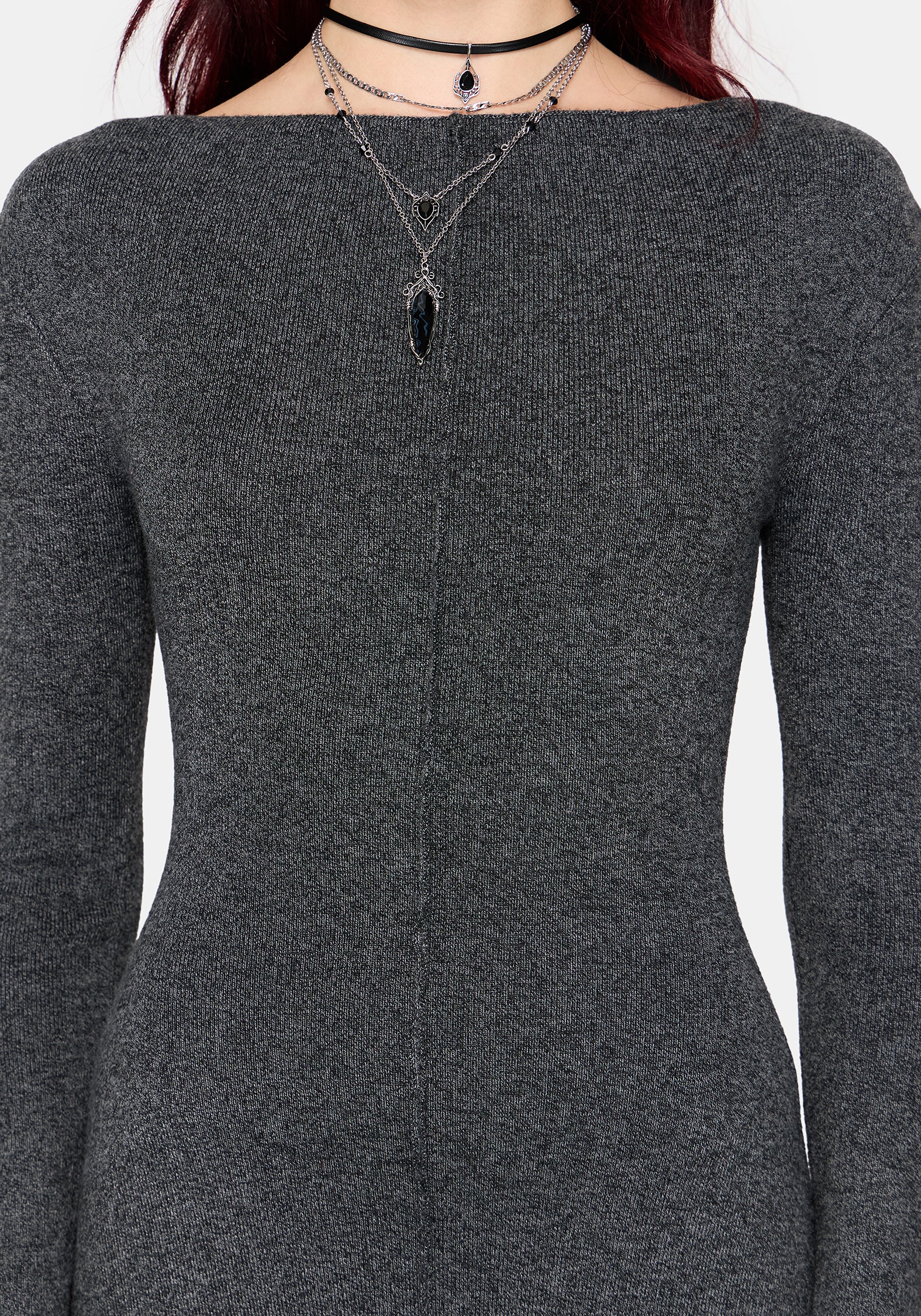 Coralie Exposed Seam Knit Dress