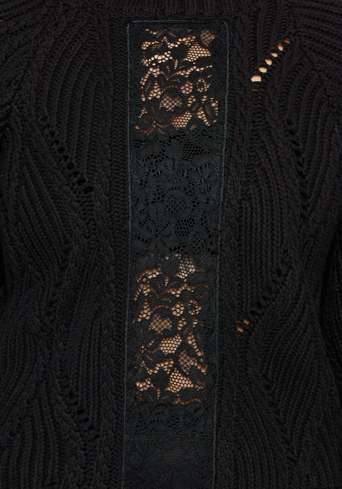 Melrose Lace Cable Knit Sweater