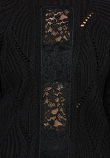 Melrose Lace Cable Knit Sweater