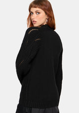 Melrose Lace Cable Knit Sweater