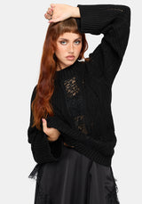 Melrose Lace Cable Knit Sweater