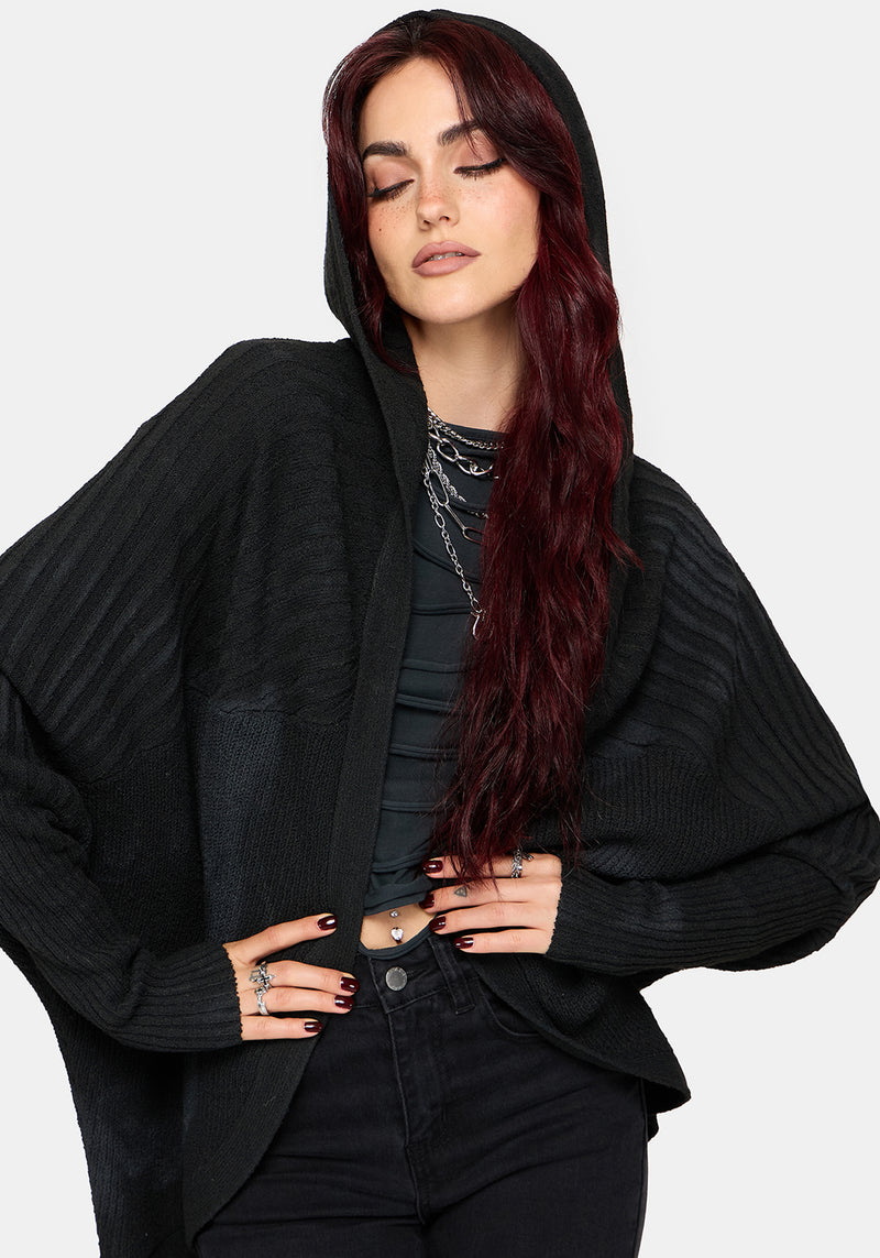 Morpho Cocoon Hooded Cardigan – Disturbia