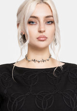 Covet Cotton-Blend Witches Knot Cable Knit Jumper - Black