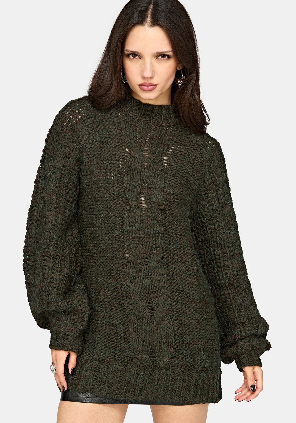 Bracken Chunky Ribbed Knit Sweater