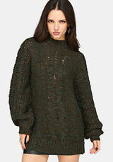 Bracken Chunky Ribbed Knit Sweater