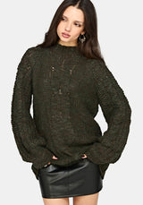 Bracken Chunky Ribbed Knit Sweater