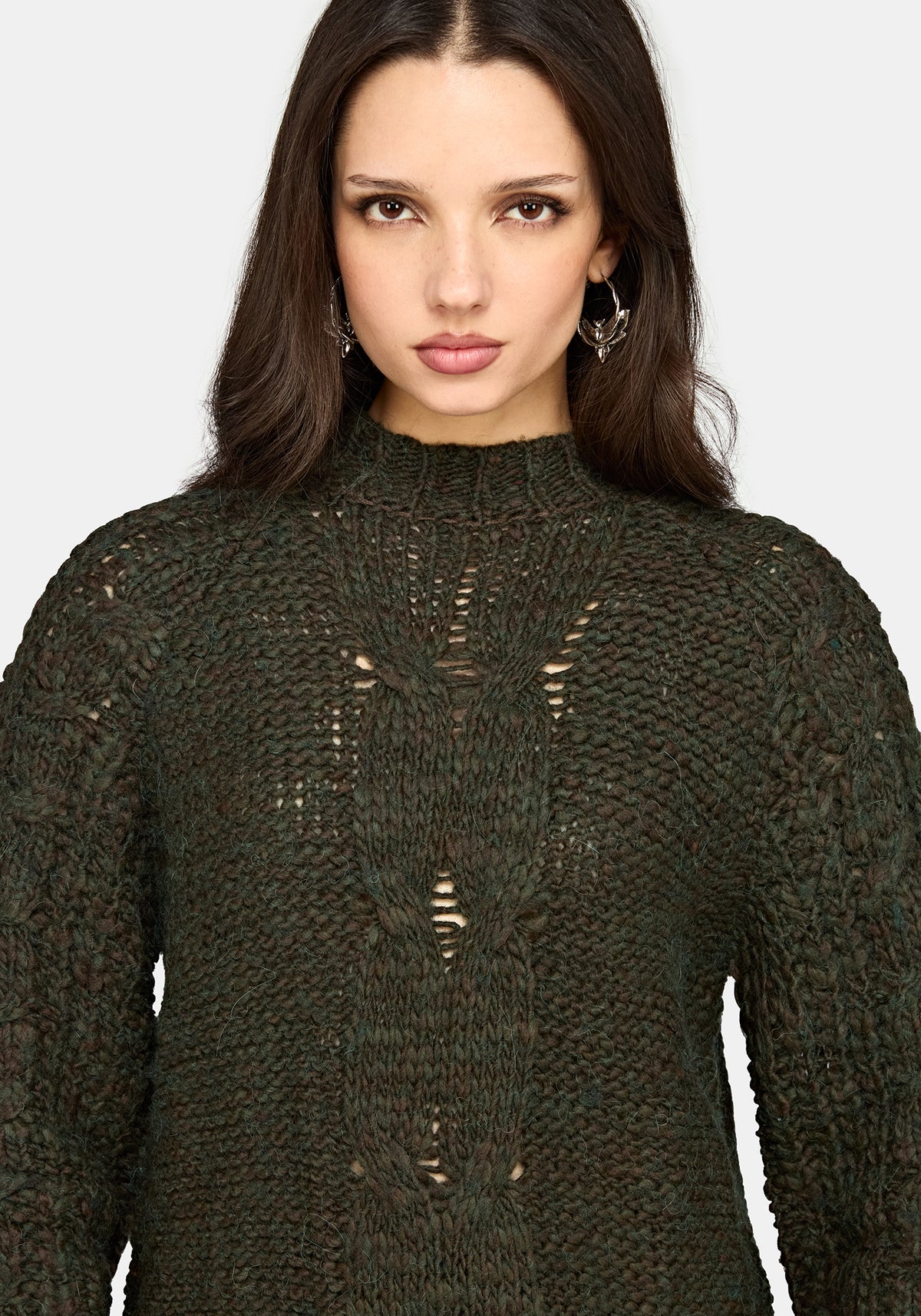 Bracken Chunky Ribbed Knit Sweater