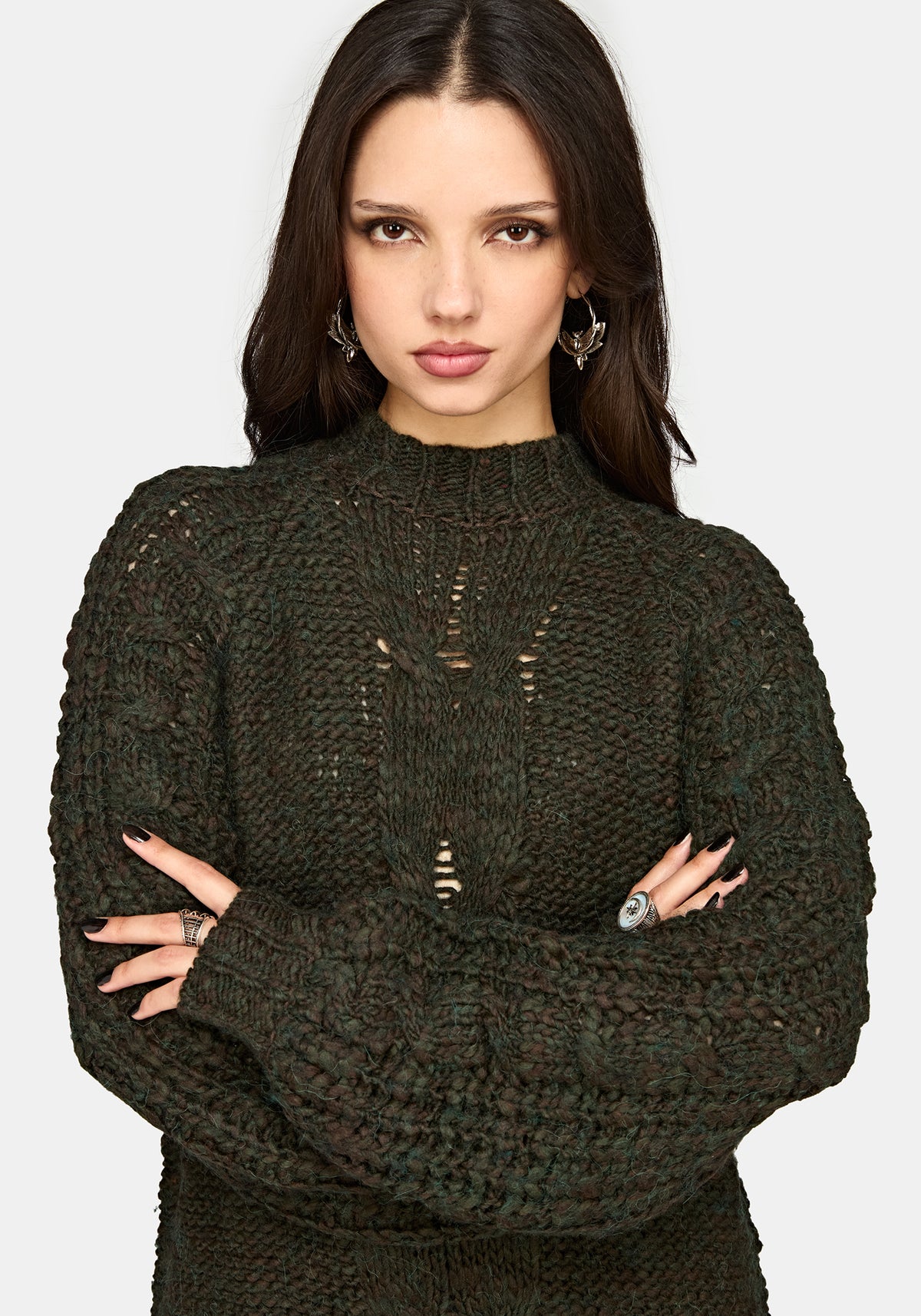 Bracken Chunky Ribbed Knit Sweater