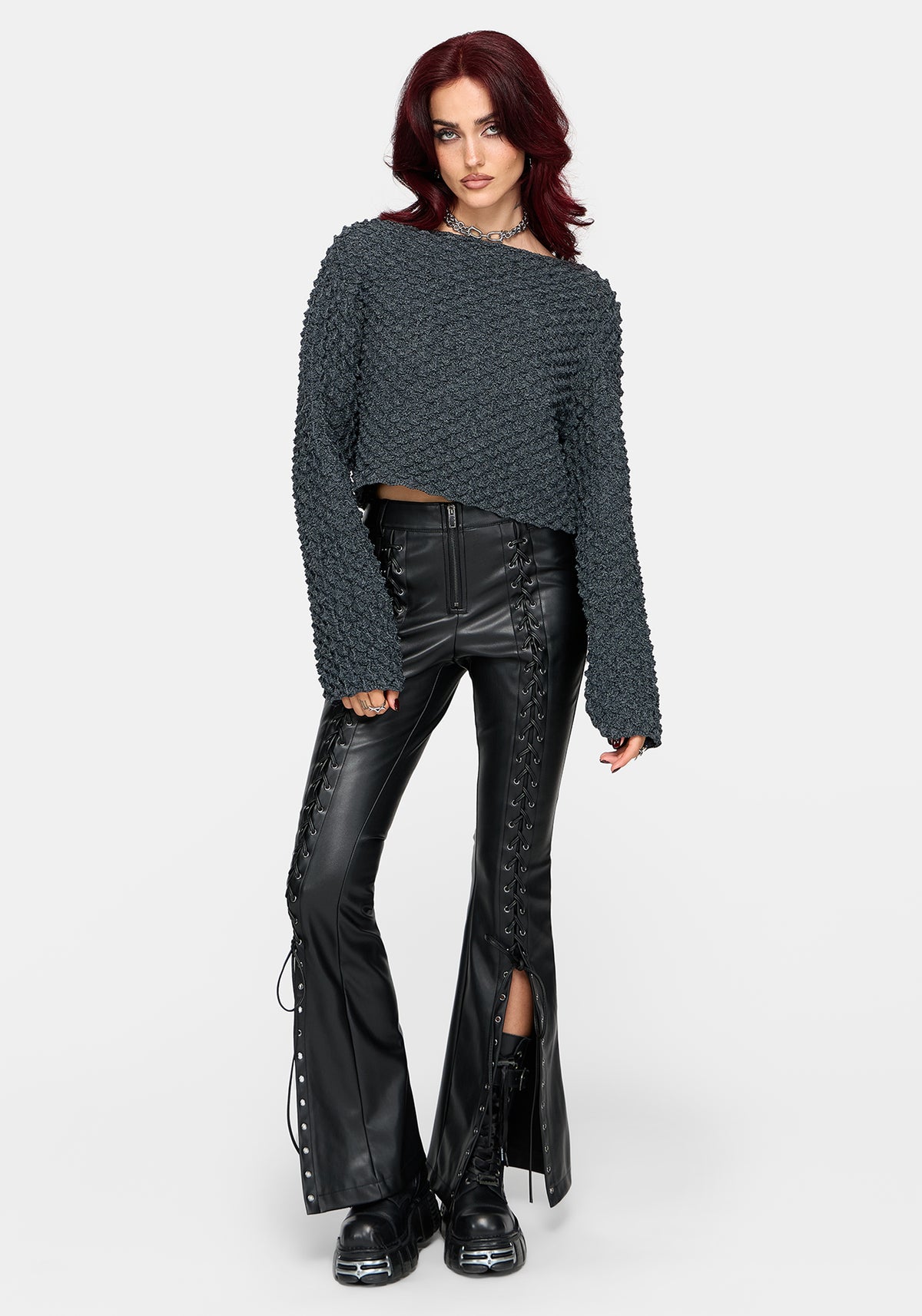 Valene Dragon Scales Knit Sweater