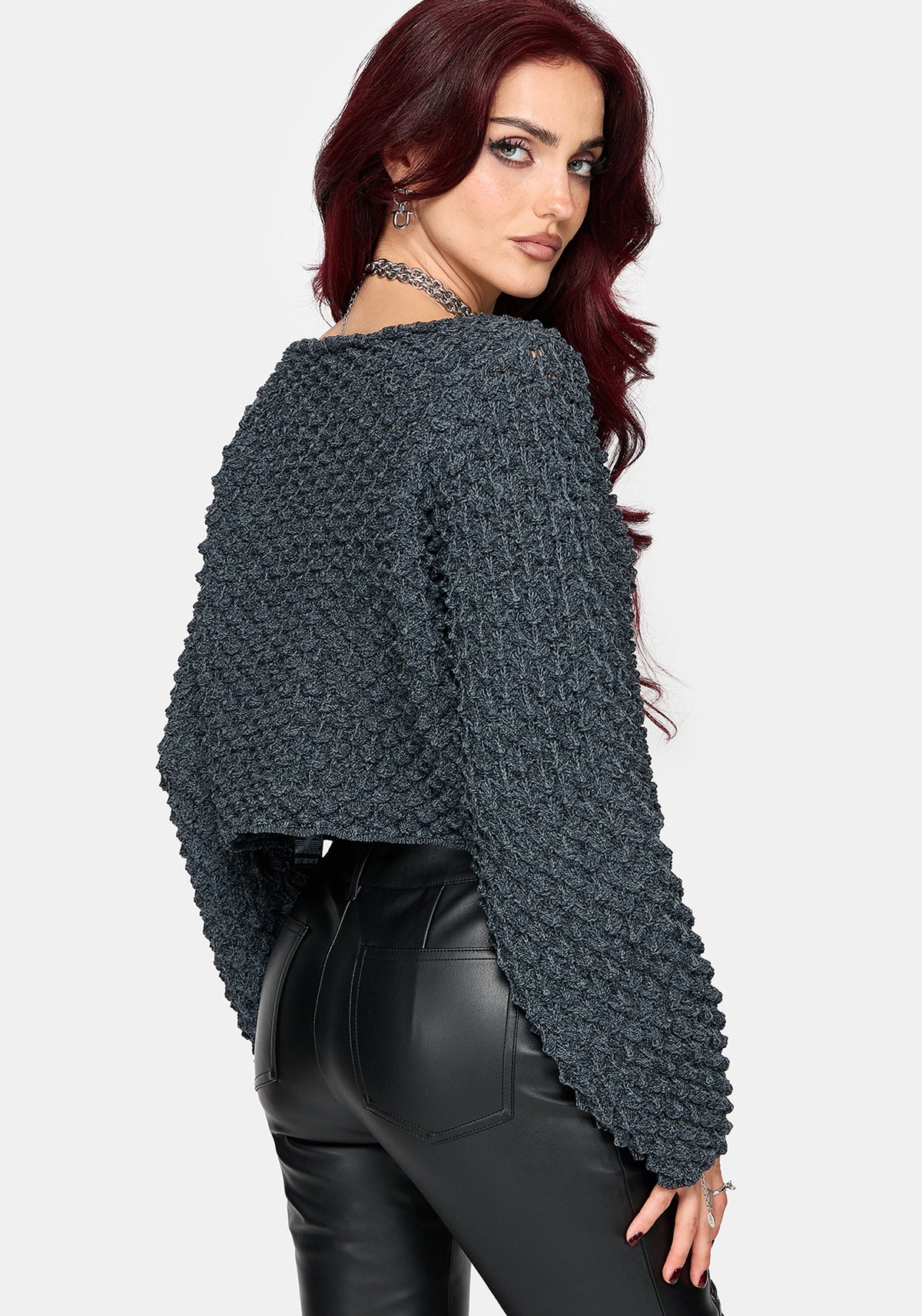 Valene Dragon Scales Knit Sweater