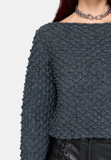 Valene Dragon Scales Knit Sweater