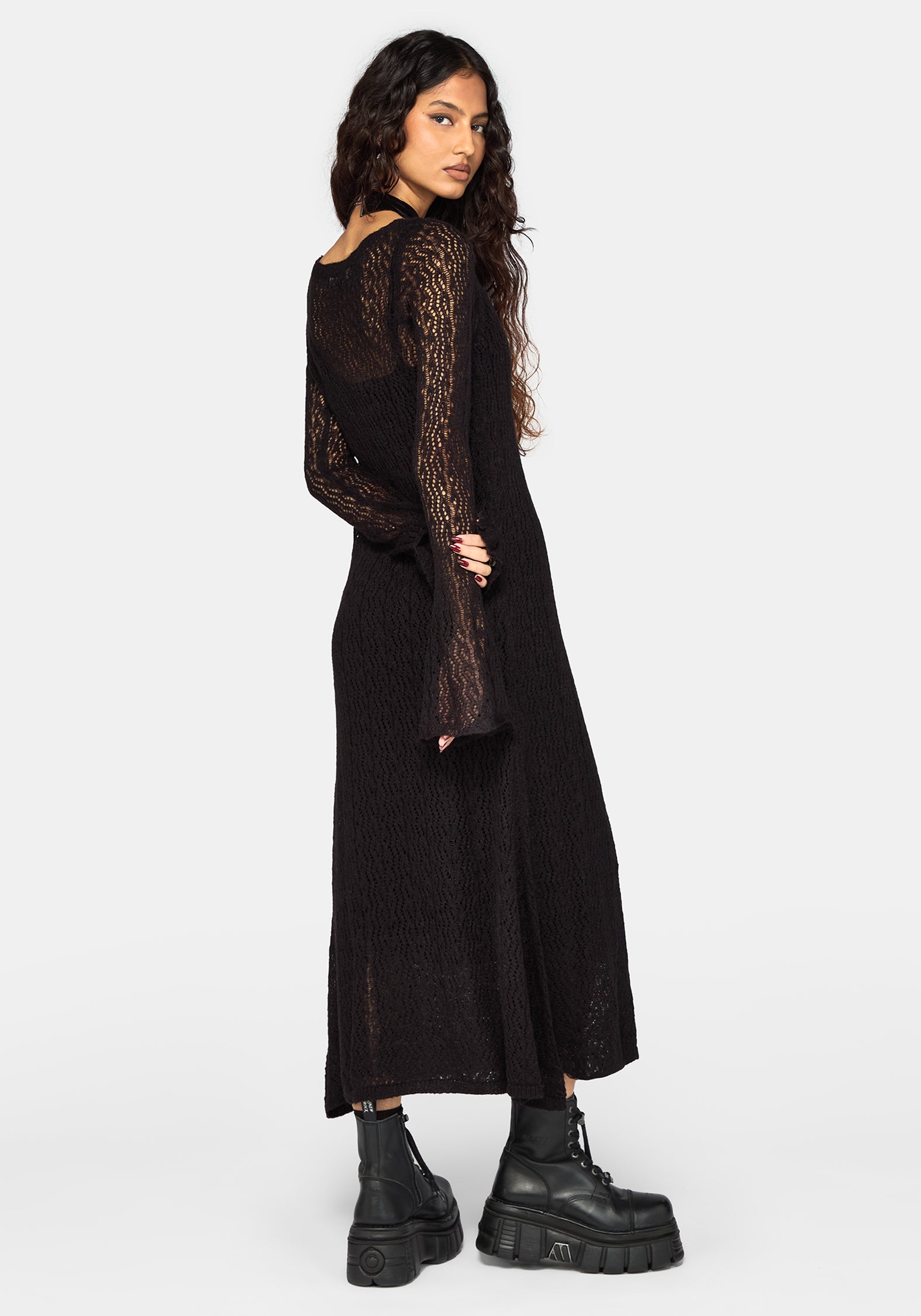 Adara Longline Fine Knit Cardigan – Disturbia