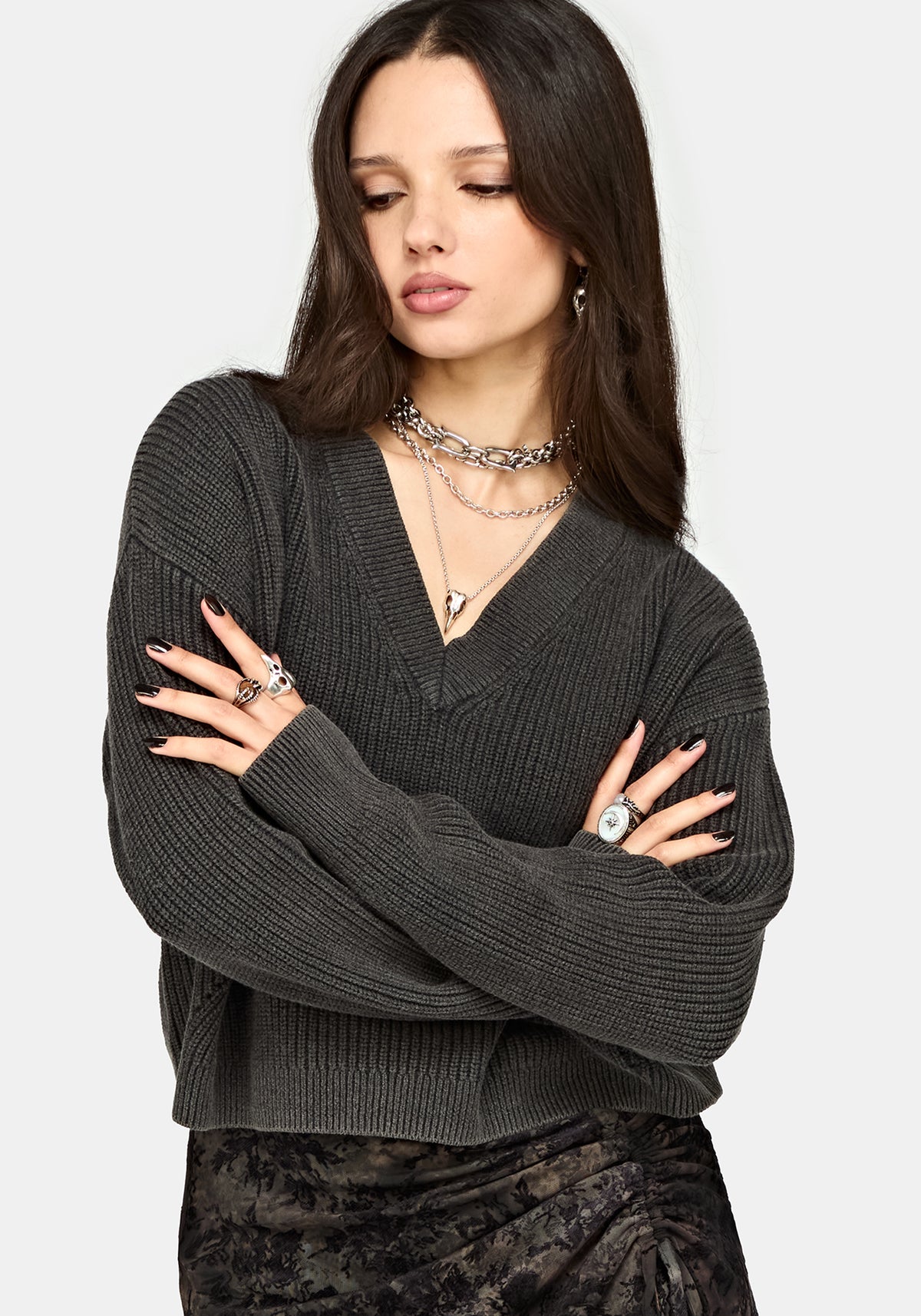 Eira Bleach Wash Knit Jumper
