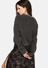 Eira Bleach Wash Knit Sweater