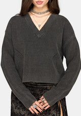 Eira Bleach Wash Knit Sweater
