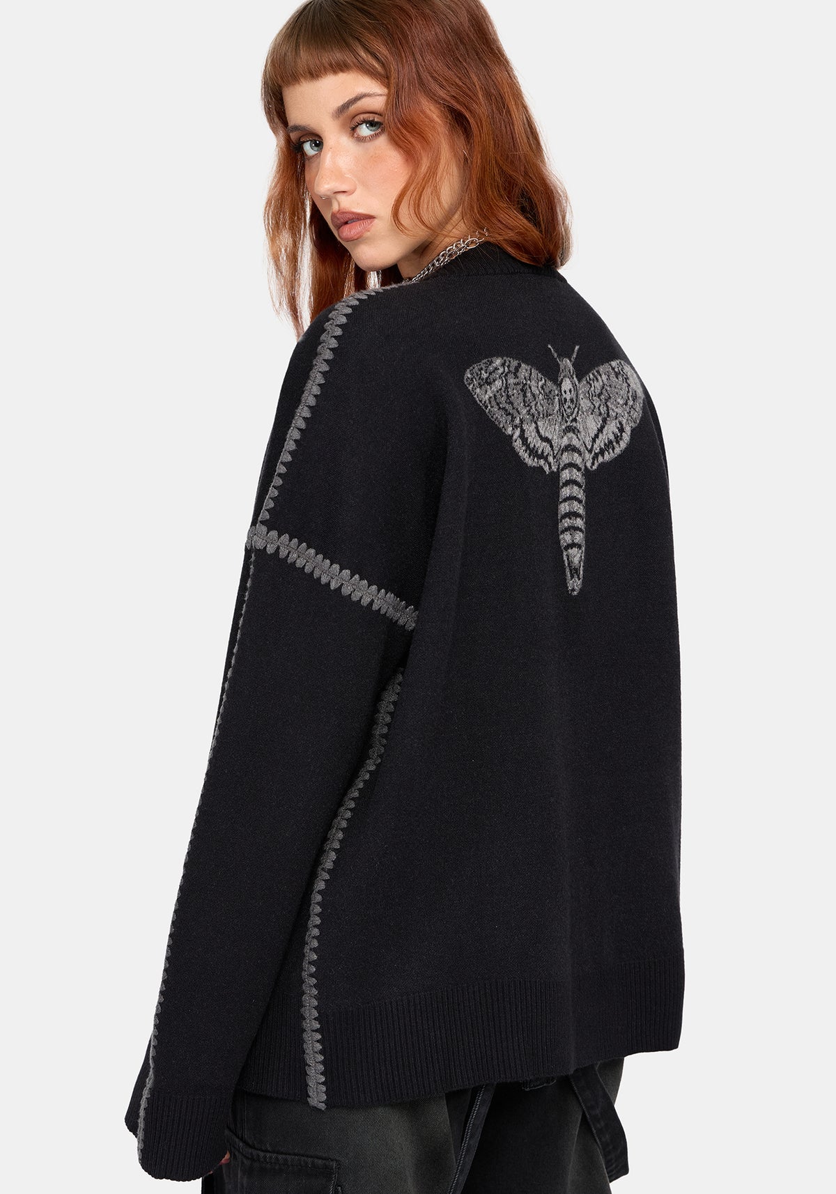 Mourn Moth Knit Cardigan
