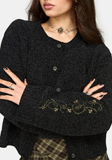 Ophidian Snake Cross Stitch Knit Cardigan