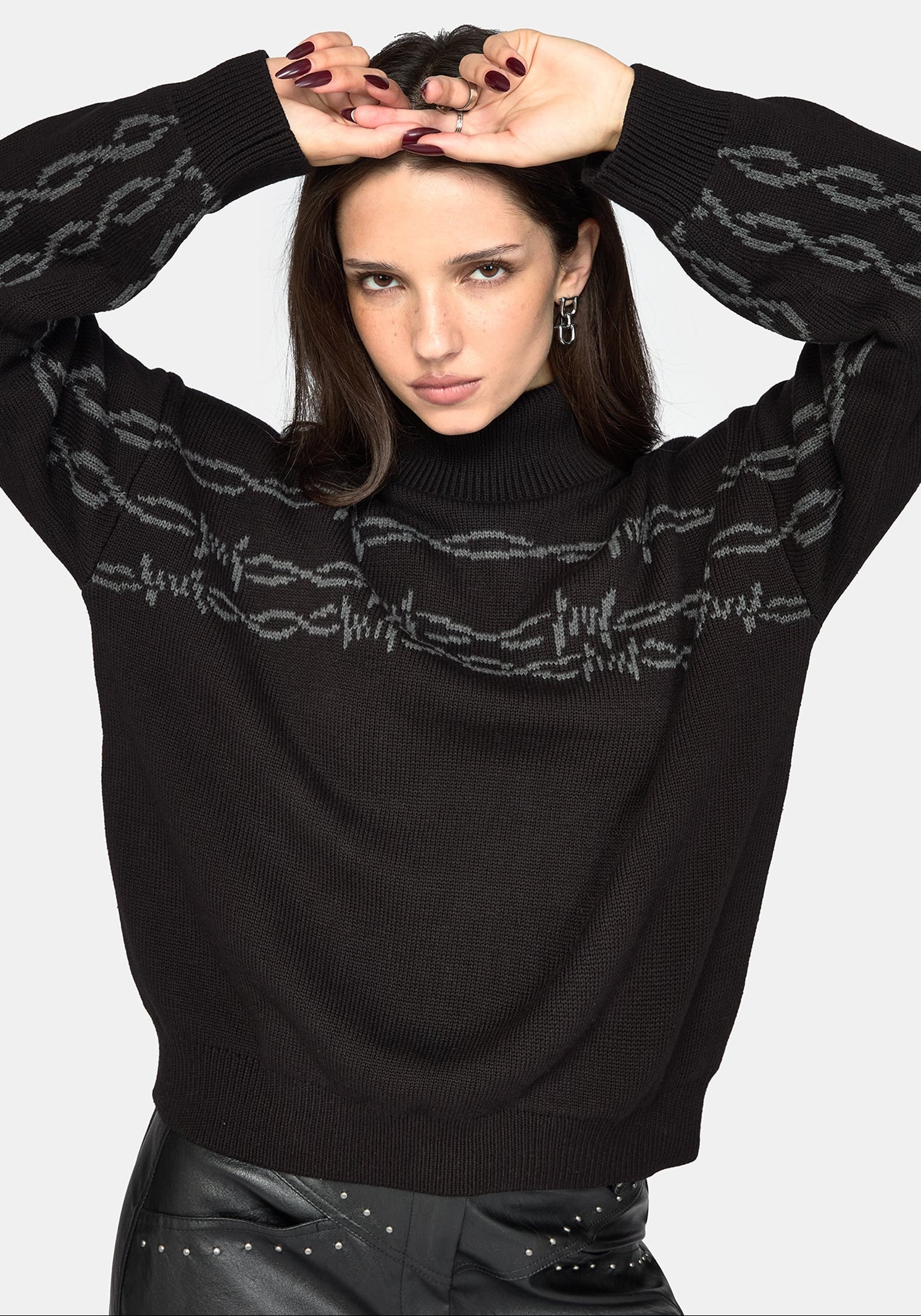 Arboreal Barbed Wire Knit Jumper