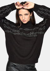 Arboreal Barbed Wire Knit Jumper