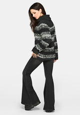 Harlow Stripe Roll Neck Knit Sweater