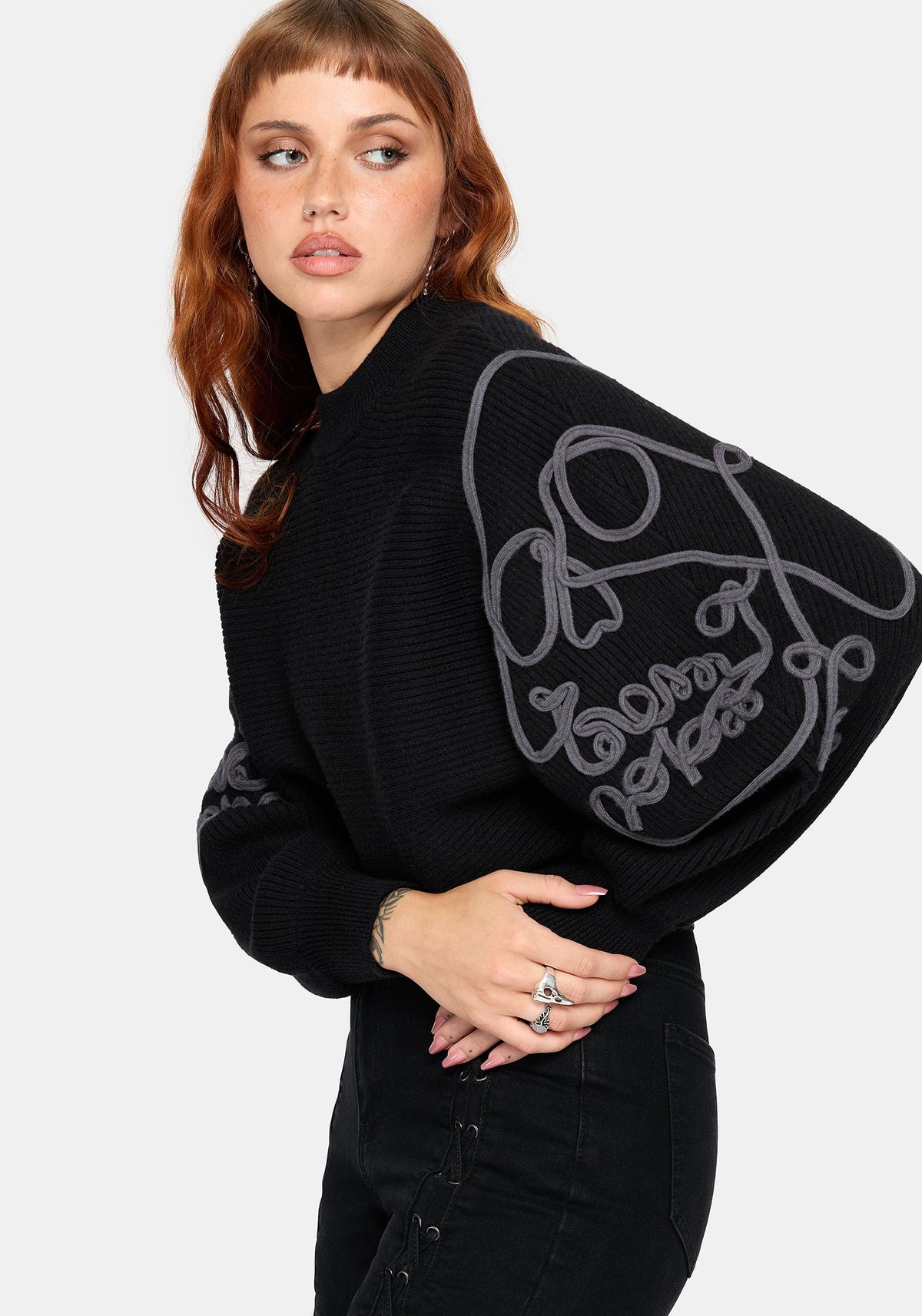 Skole Cornelli Skull Knit Sweater