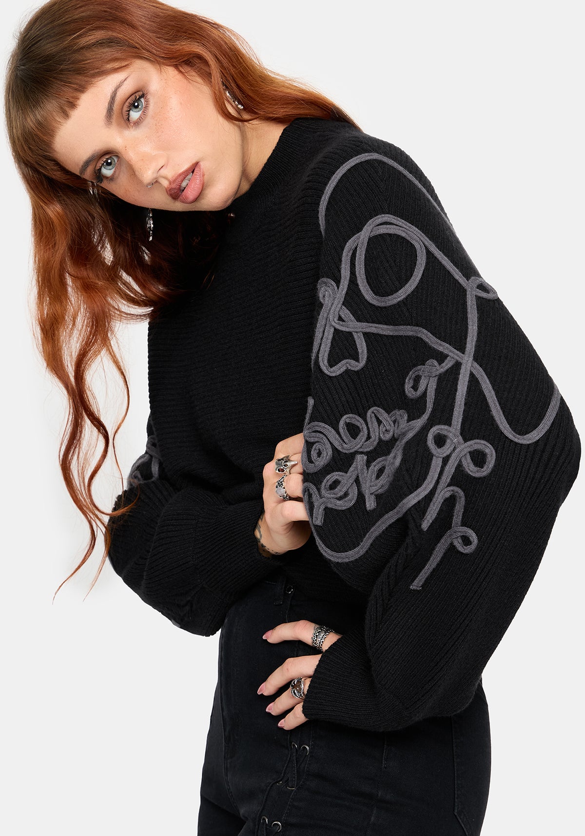 Skole Cornelli Skull Knit Sweater