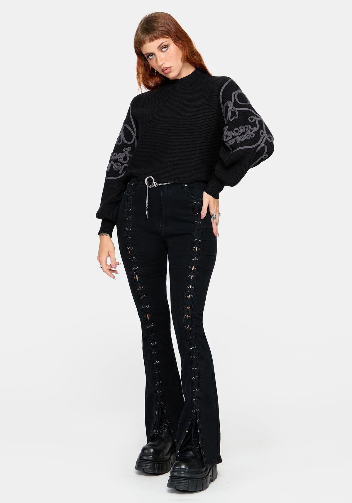 Skole Cornelli Skull Knit Sweater