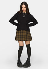 Cove Ribbed Button Waist Knit Sweater