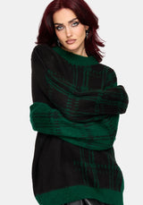 Checkmate Check Fluffy Knit Sweater