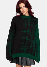 Checkmate Check Fluffy Knit Sweater