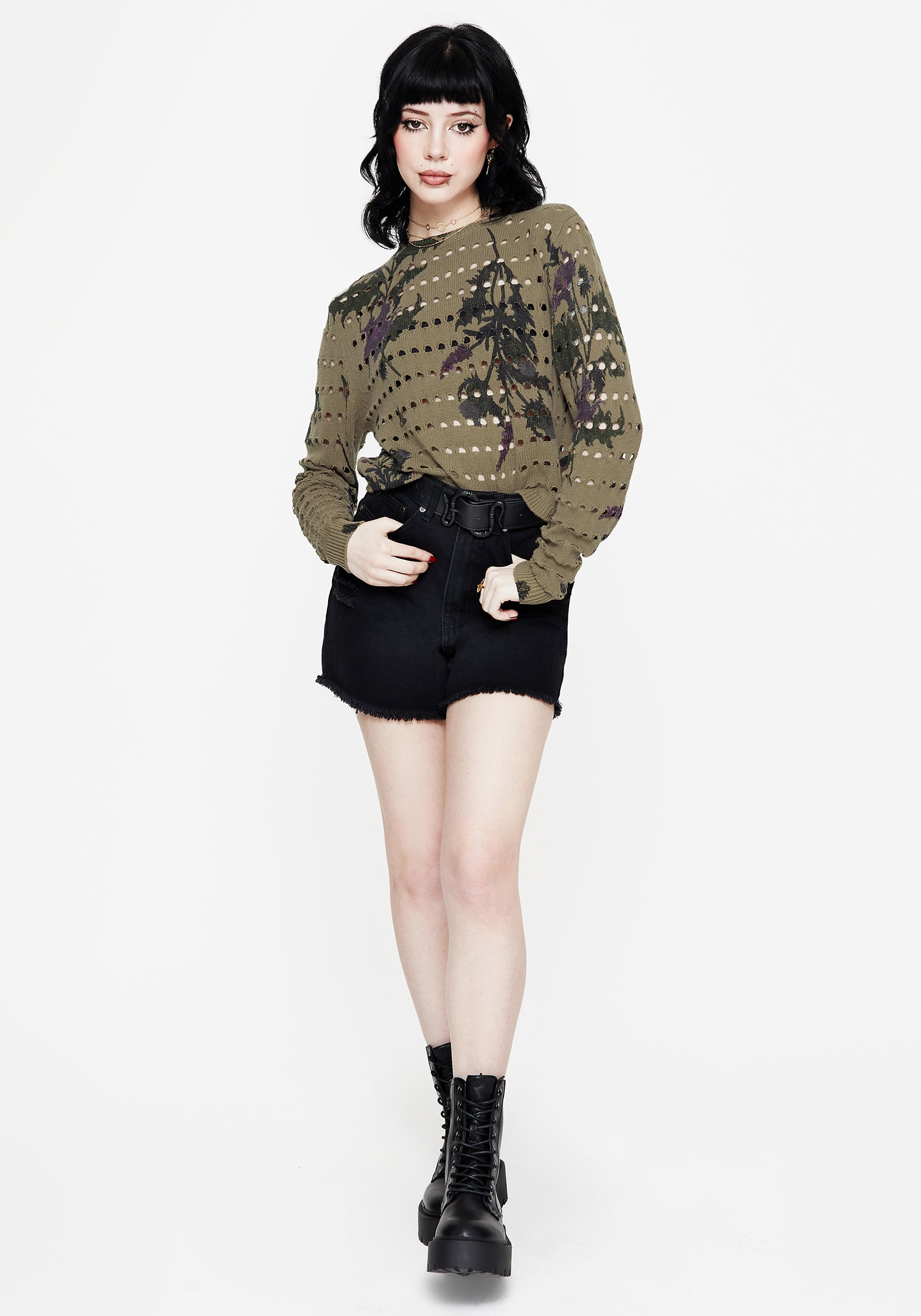 Cassandra Floral Knit Sweater