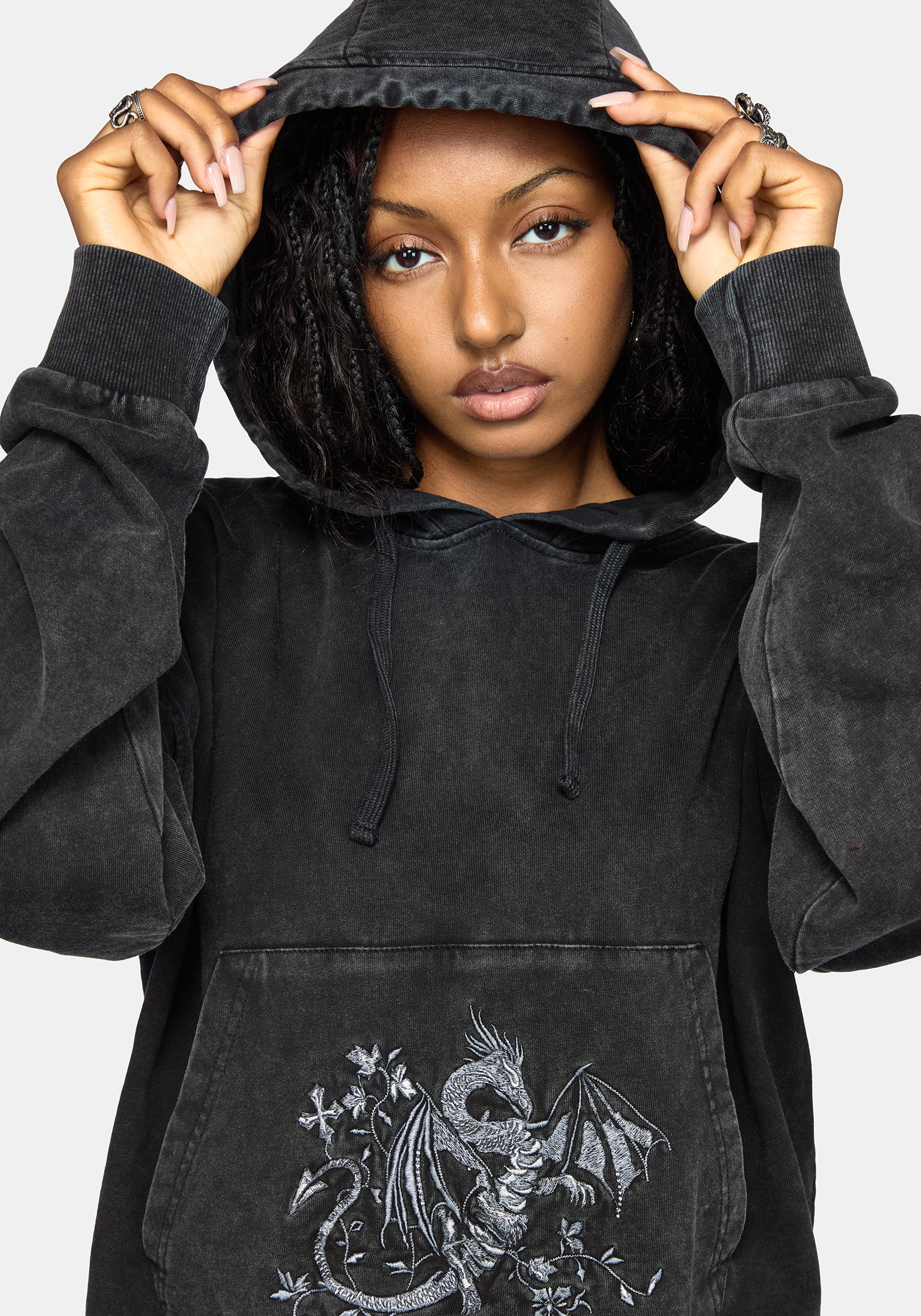 MLB 2024 Parade Hoodie 2XL 黒 ブラック Mira Dragon Embroidered Hoodie – Disturbia