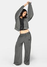 Mio Witches Knot Distressed Seam Hoody
