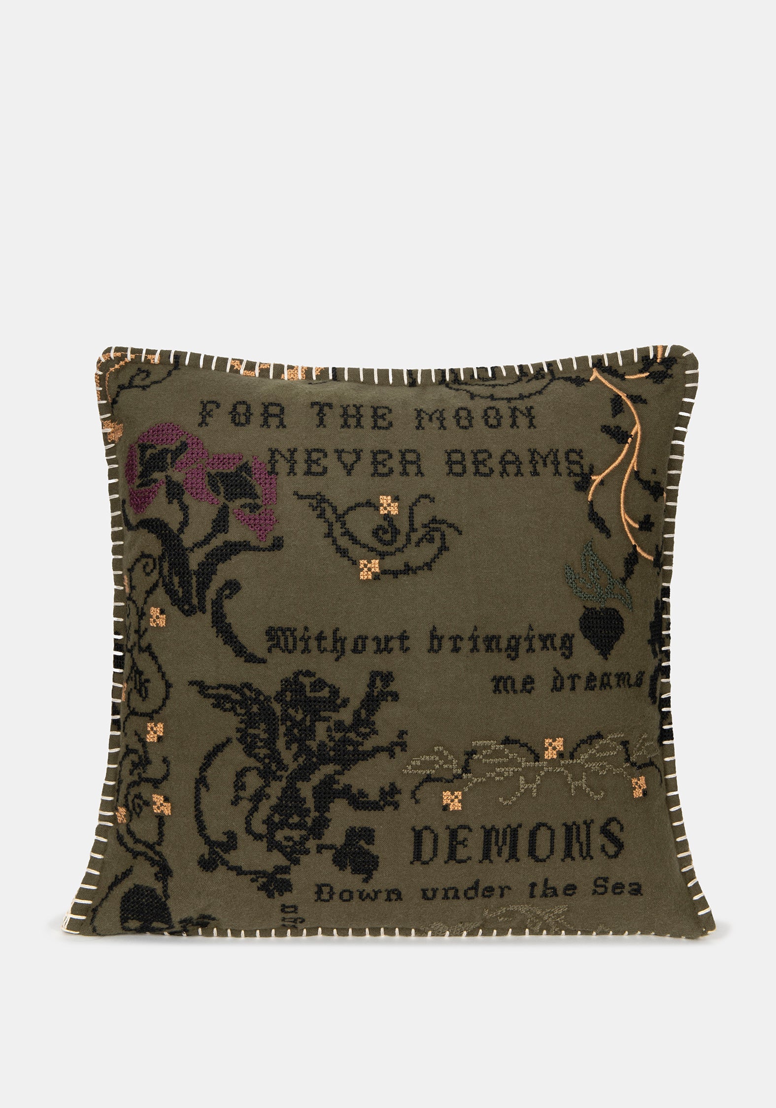 Ophidian Cross Stitch Cushion