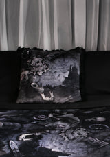 Nox Velvet Fringed Cushion