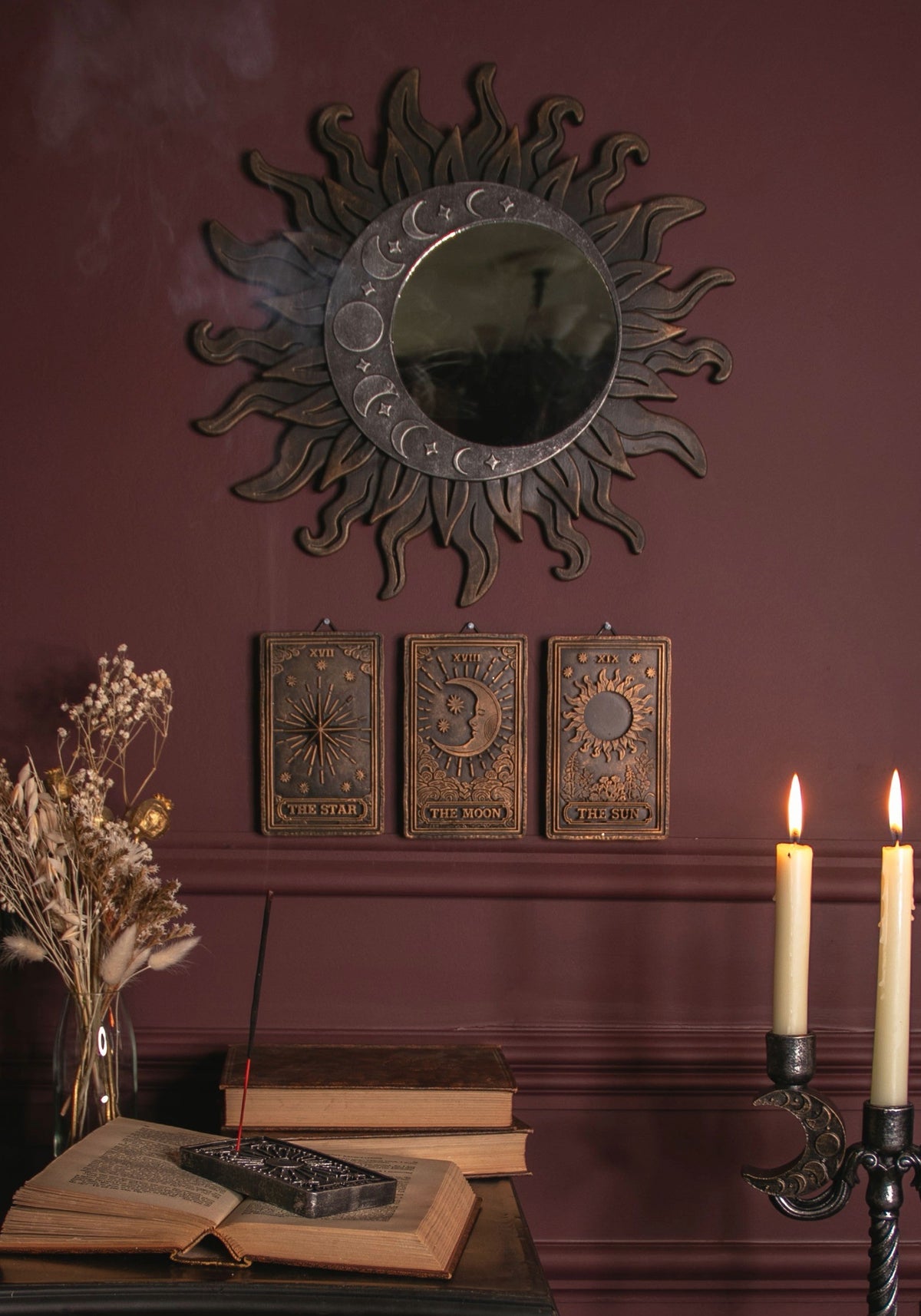 Tarot Card Wall Hanging Set of 3